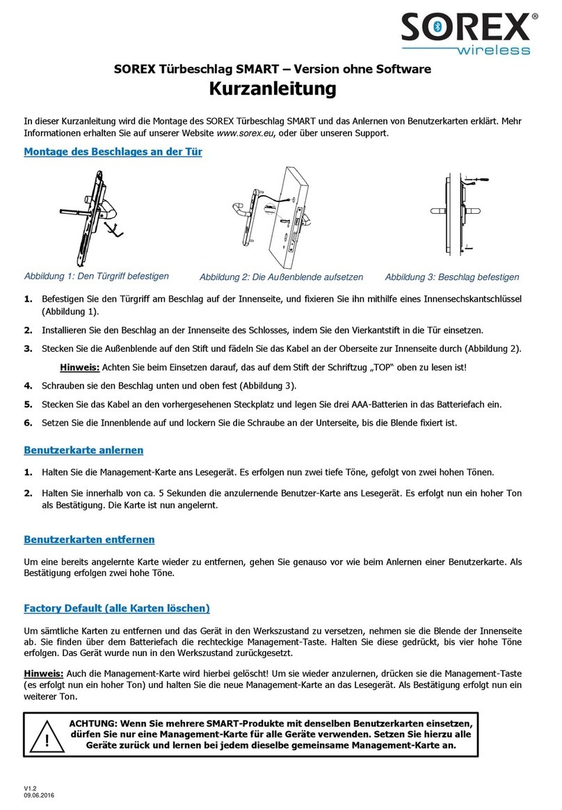 SOREX SMART Quick starting guide