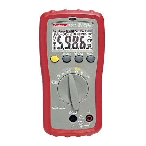 SEFRAM 7202 user manual