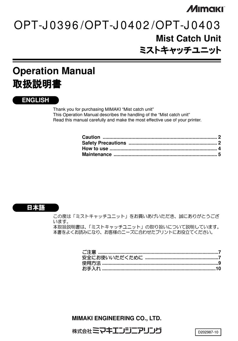 MIMAKI OPT-J0396 Operation manual