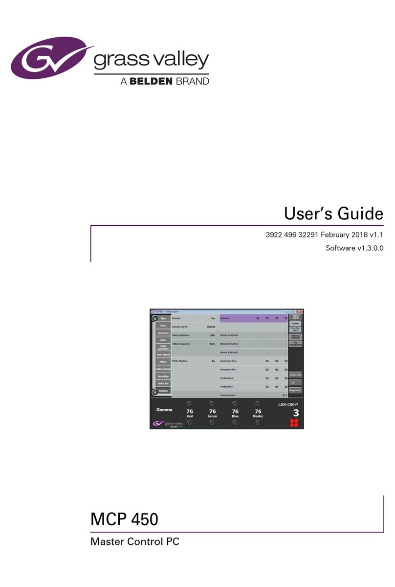Belden Grass Valley MCP 450 user guide