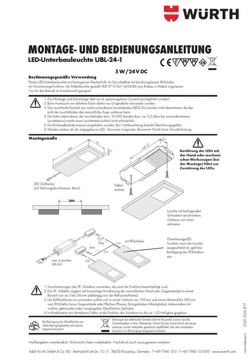 Würth UBL-24-1 User manual