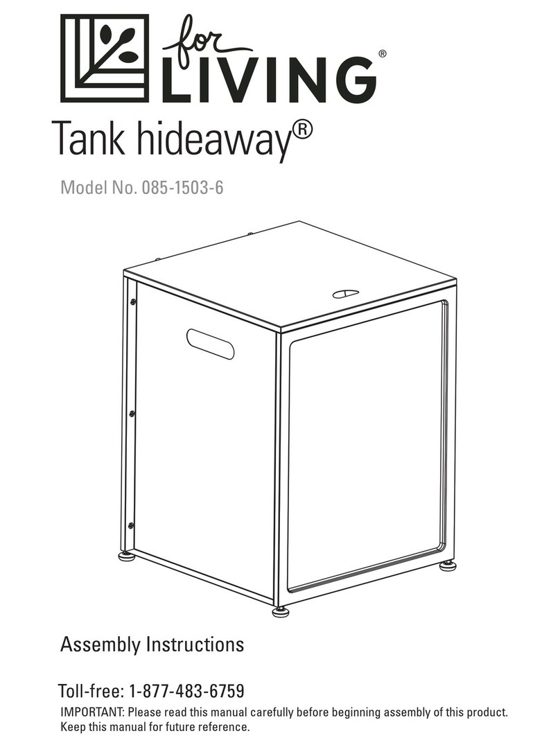 for Living Tank hideaway 085-1503-6 User manual for Living Tank hideaway 085-1503-6 User manual