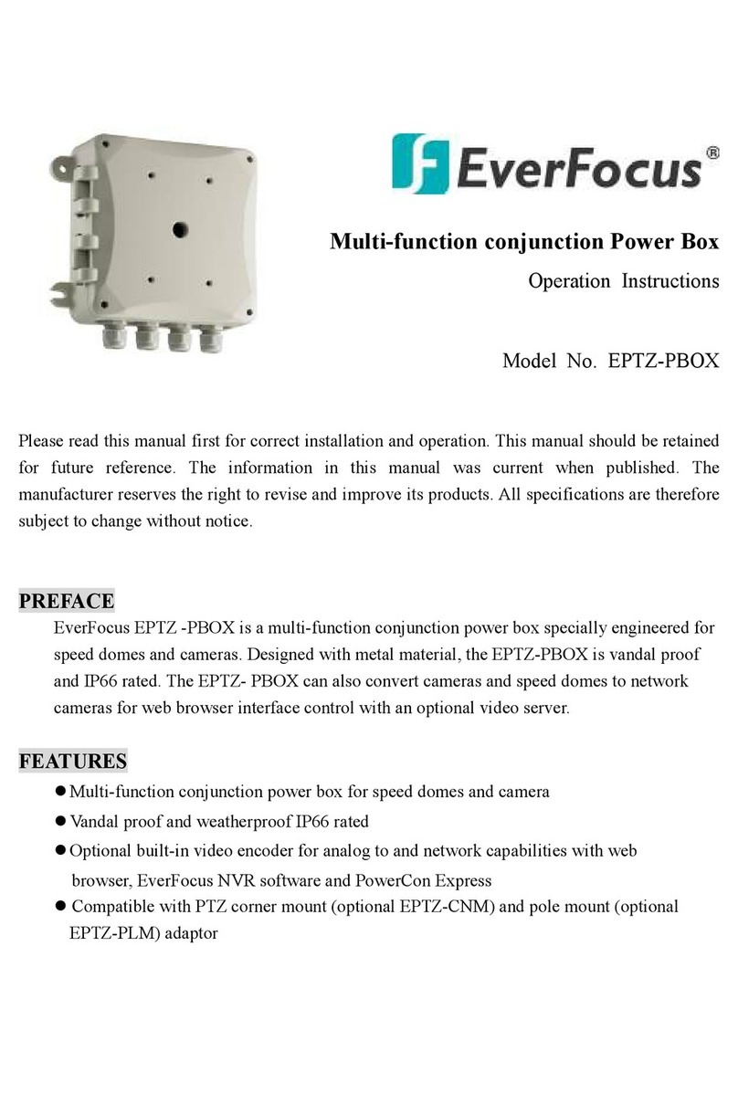 EverFocus EPTZ -PBOX Operation instructions