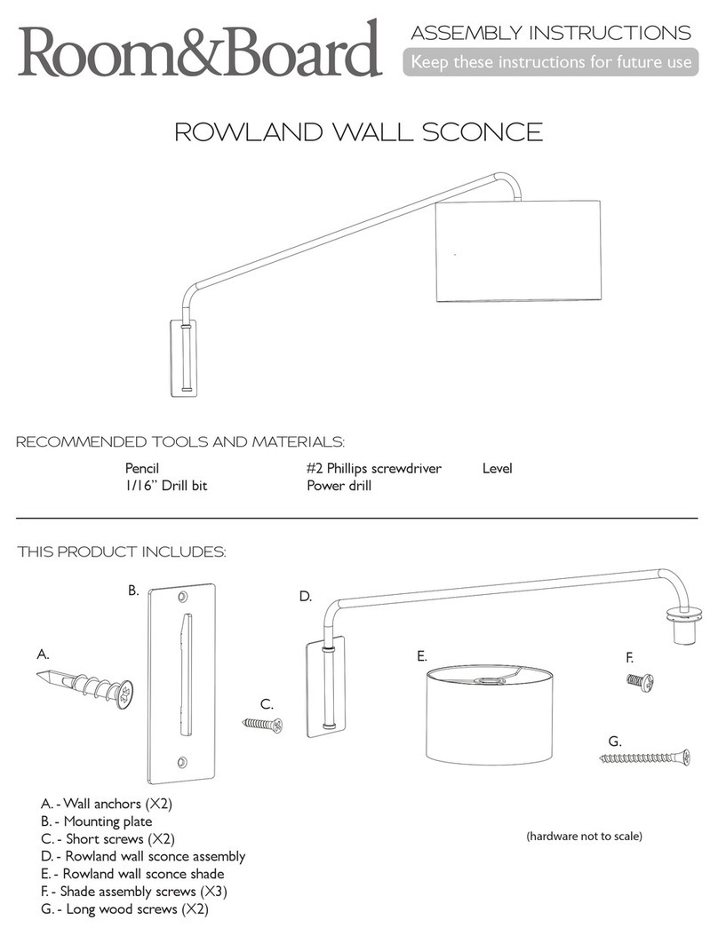 Room & Board ROWLAND Assembly instructions