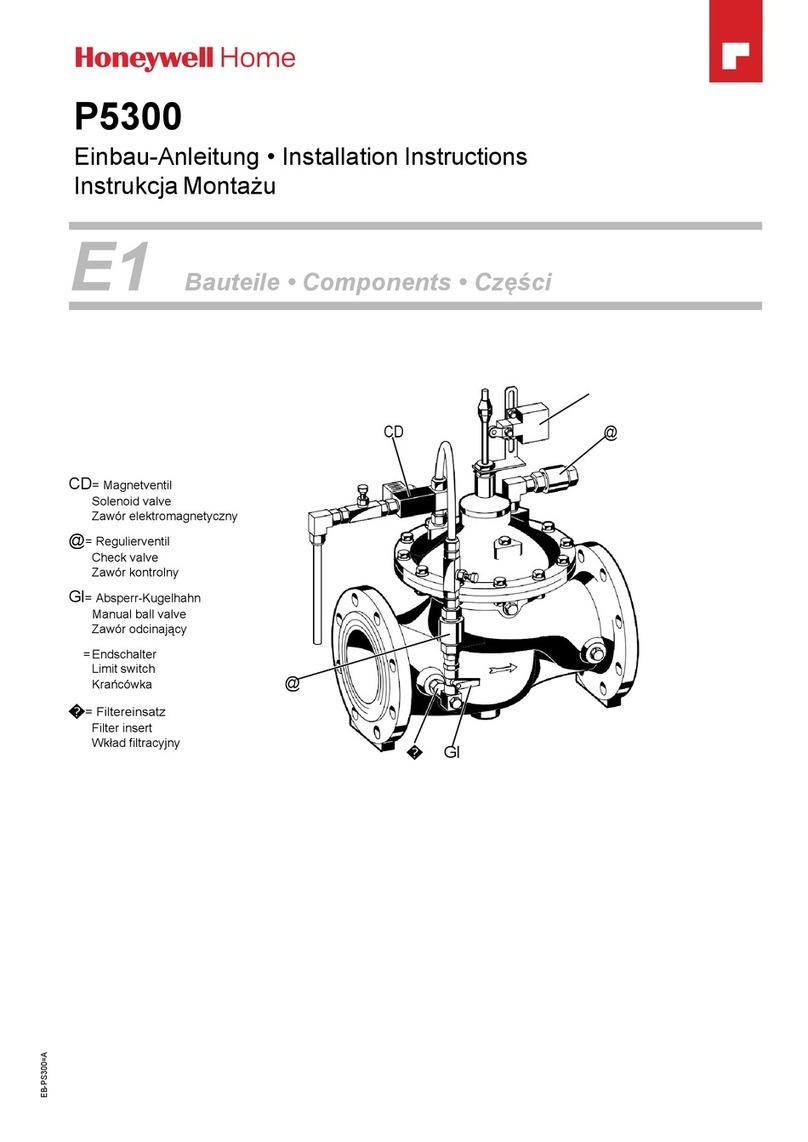 Honeywell Home P5300 Series installation instructions Honeywell Home P5300 Series installation instructions