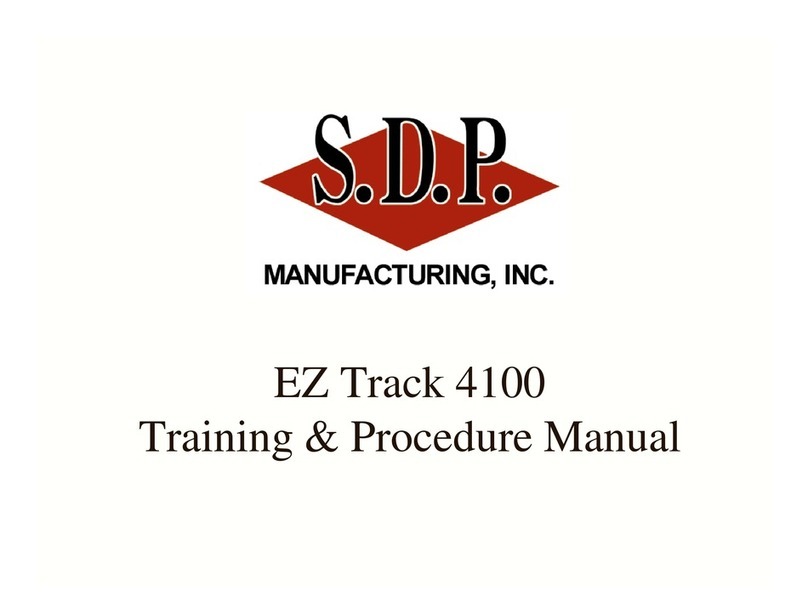 S.D.P. EZ Track 4100 Training & Procedure Manual
