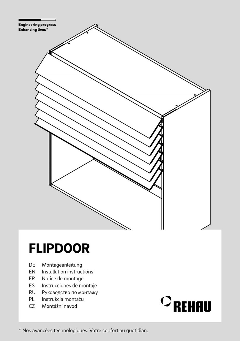 Rehau FLIPDOOR installation instructions