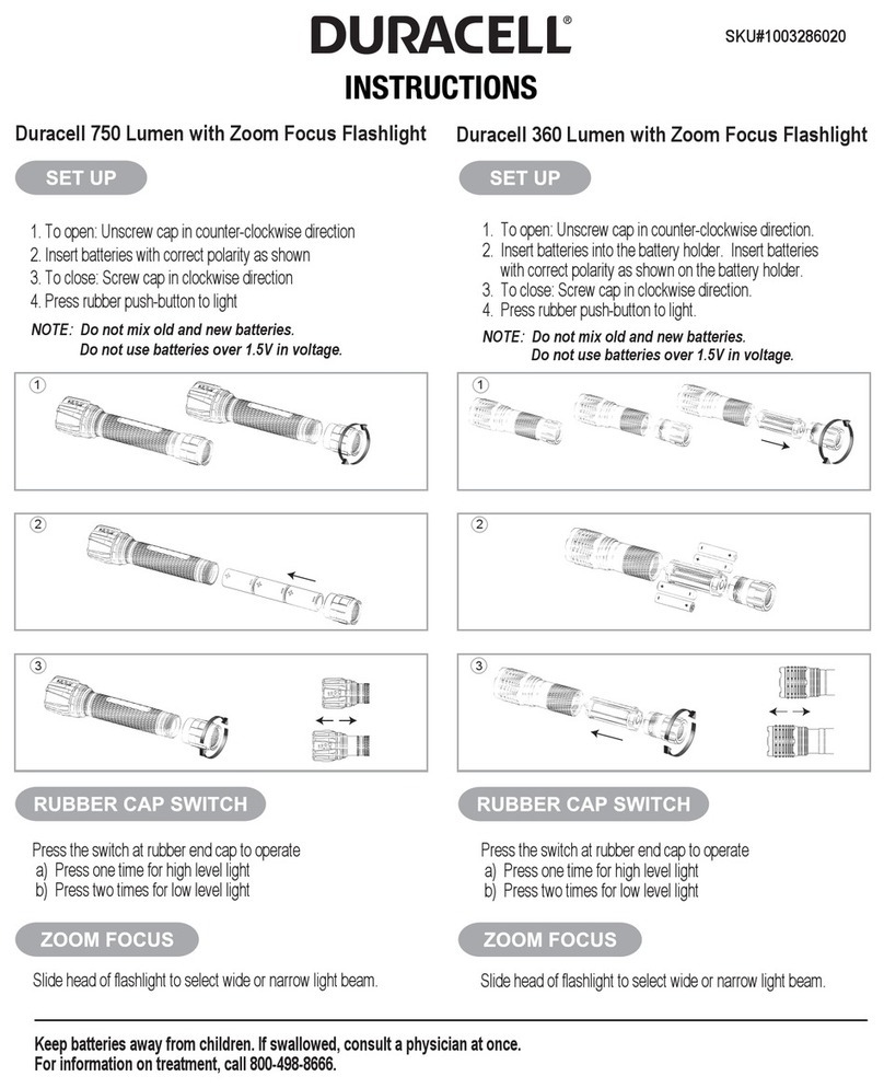 Duracell 750 instructions