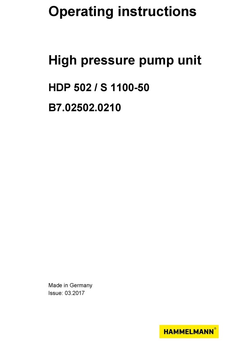 HAMMELMANN HDP 502 / S 1100-50 operating instructions HAMMELMANN HDP 502 / S 1100-50 operating instructions