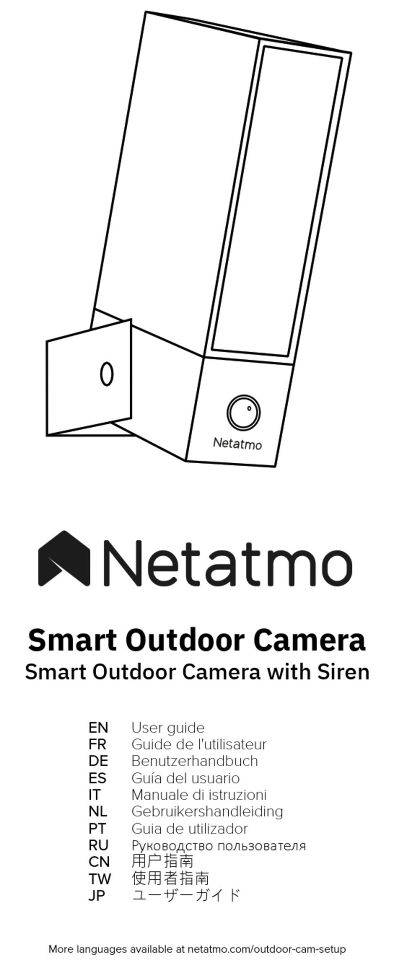 Netatmo Smart Outdoor Camera User manual
