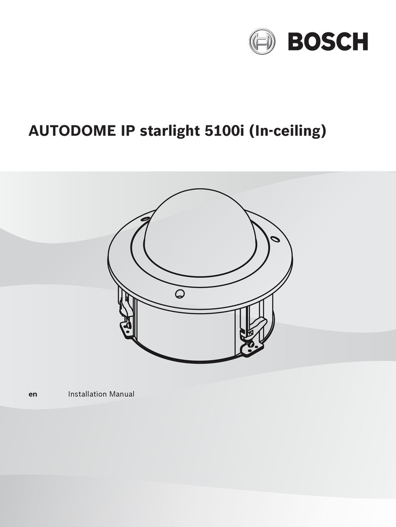 Bosch AUTODOME IP starlight 5100i User manual