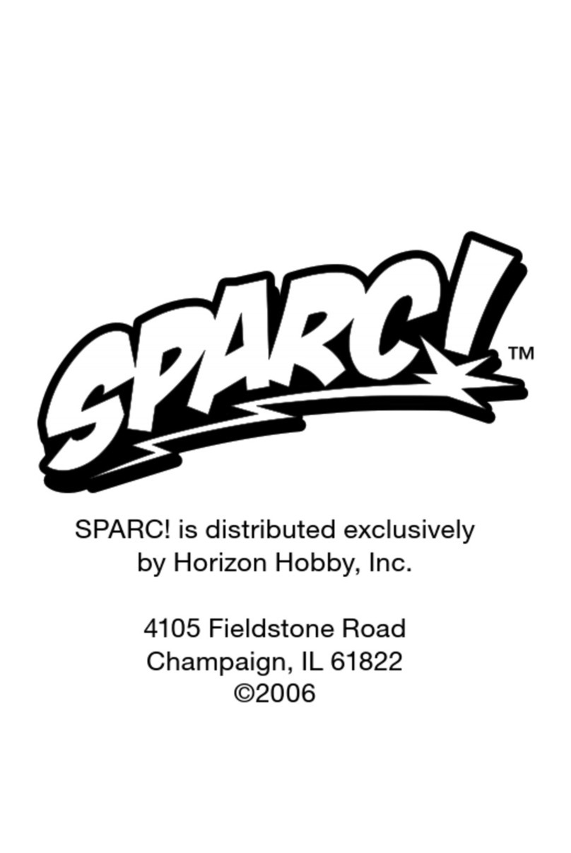Horizon Hobby SPARC! HVR 062 owner's manual