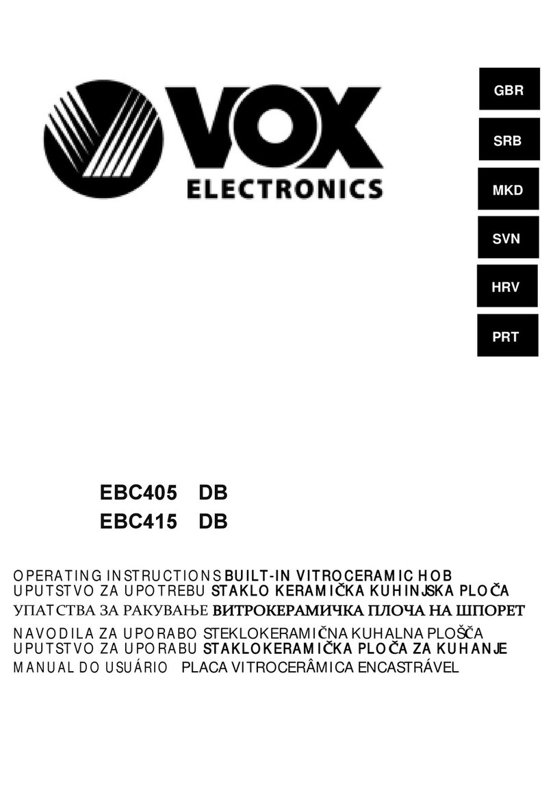 VOX electronics EBC405 DB operating instructions