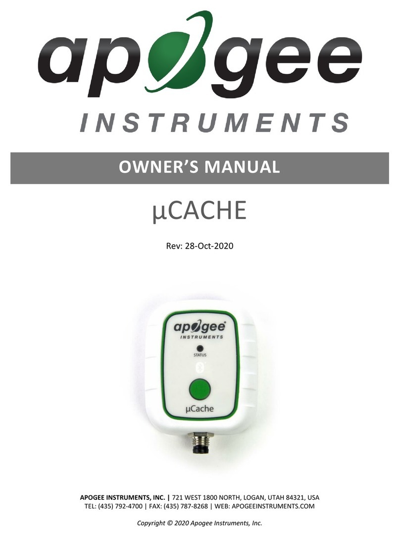 Apogee mCACHE owner's manual