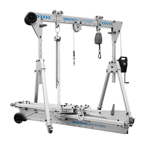 REID LIFTING PORTA GANTRY 1100 Installation instructions