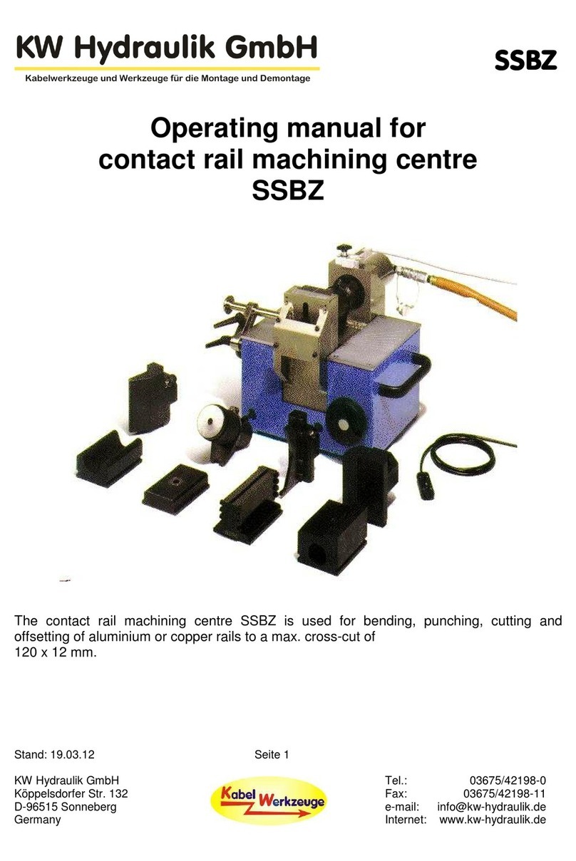 KW Hydraulik SSBZ operating manual