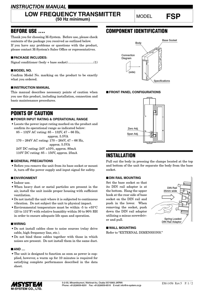 M-system FSP User manual