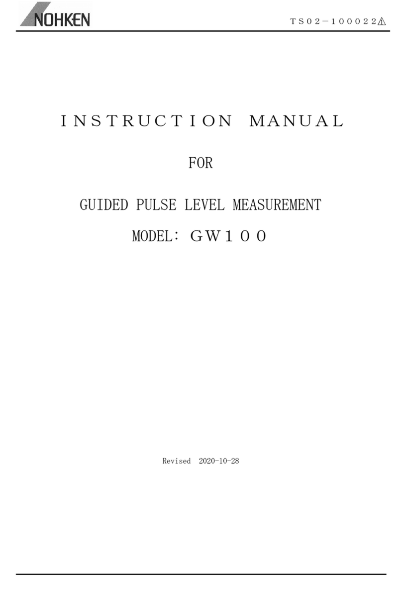 Nohken GW100NR instruction manual