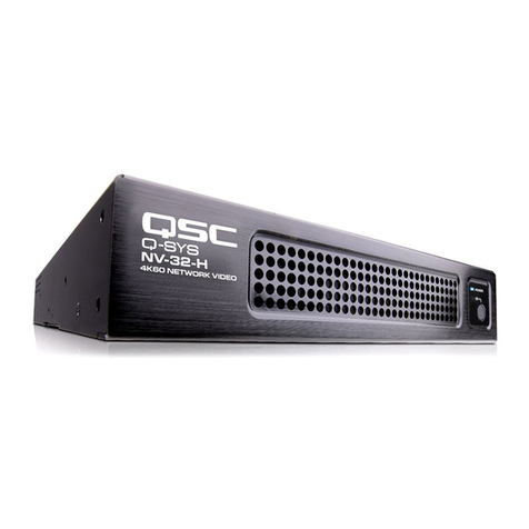 QSC Q-SYS NV-32-H Hardware user manual