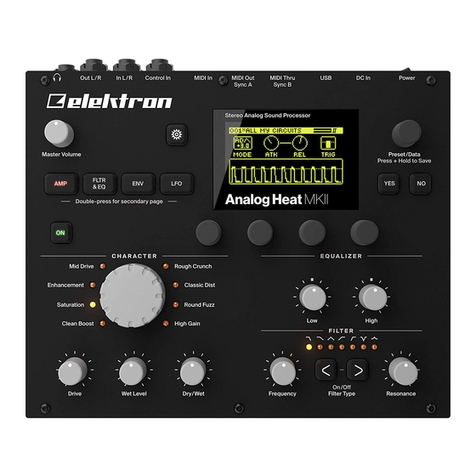 Elektron Analog Heat MKII User manual Elektron Analog Heat MKII User manual
