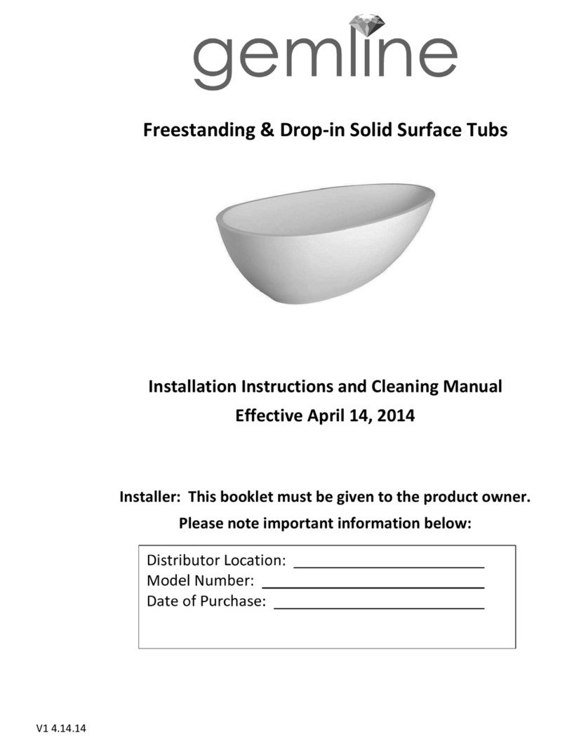 Gemline Diamond Installation Instructions and Cleaning Manual