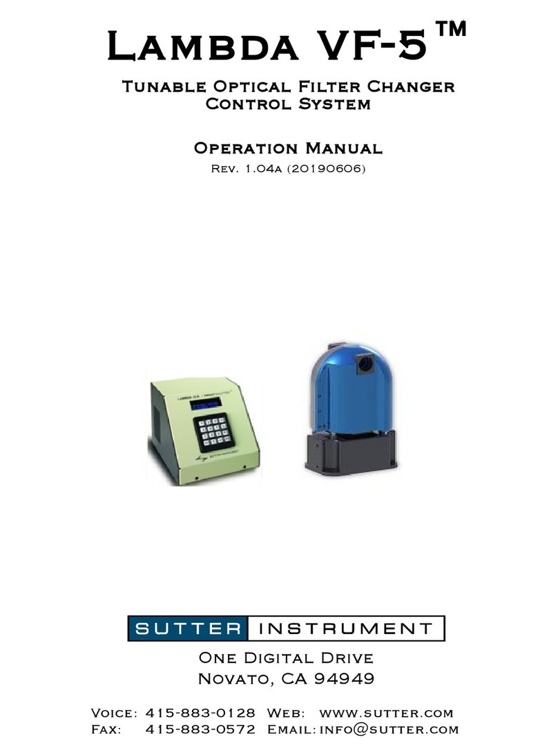 Sutter Lambda VF-5 User manual