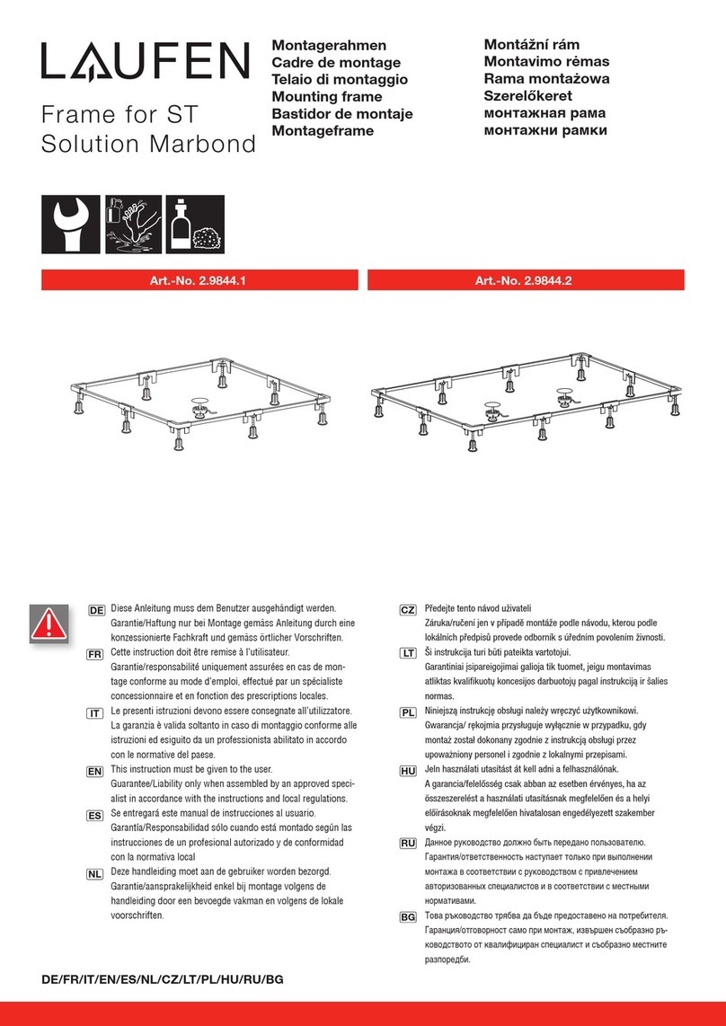 Laufen Solution 2.9844.1 manual