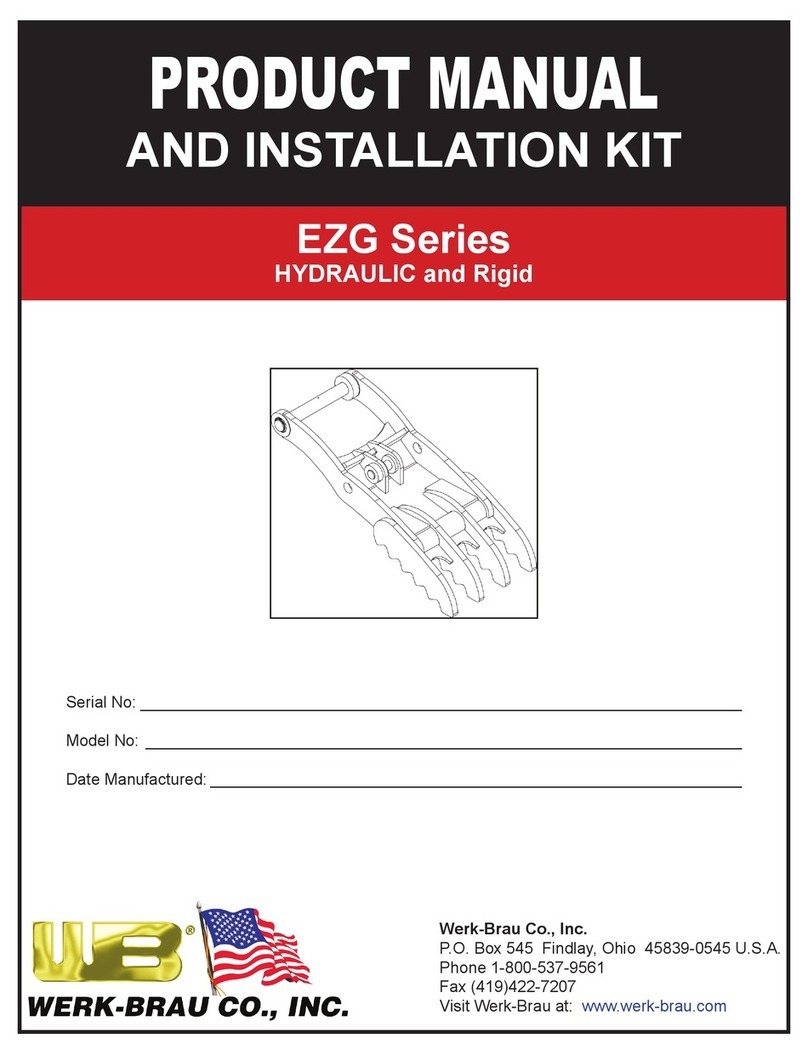 Werk-Brau EZG Series PRODUCT MANUAL AND INSTALLATION KIT