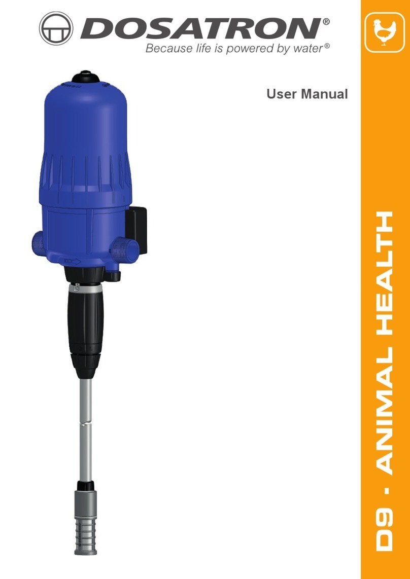 dosatron D9 Green Line User manual