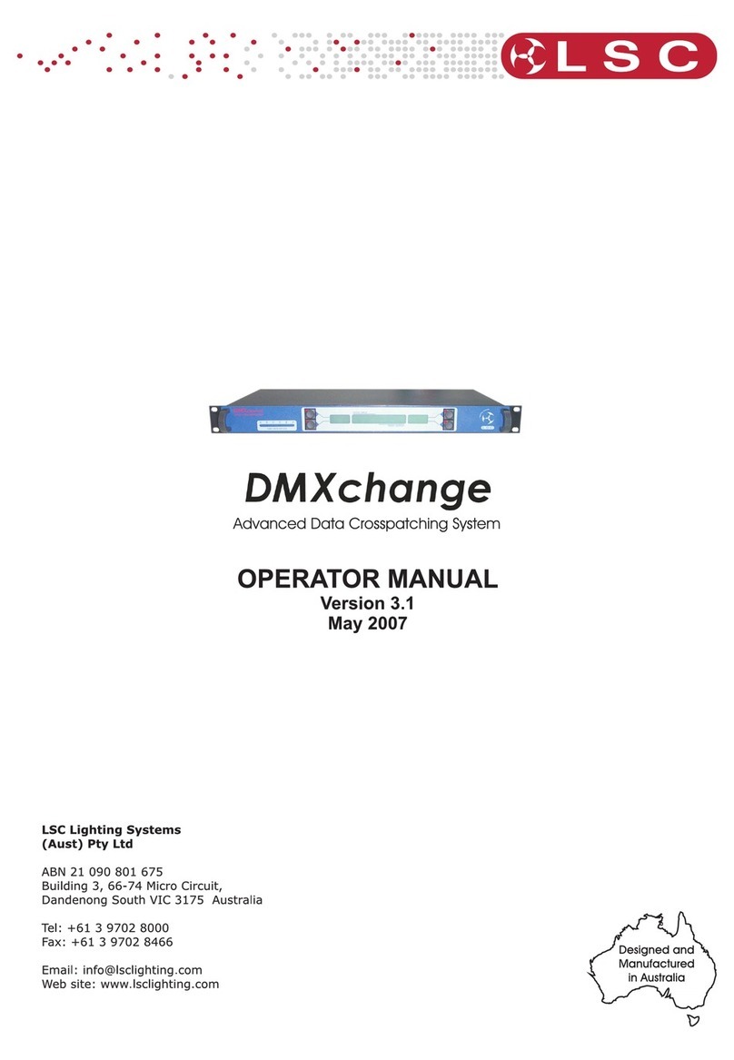 LSC DMXchange Operator's manual