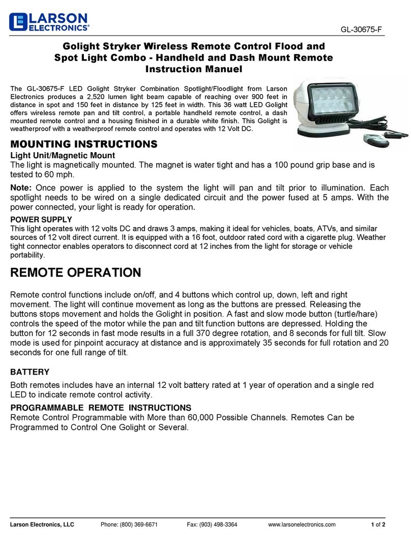Larson Electronics GL-30675-F User manual