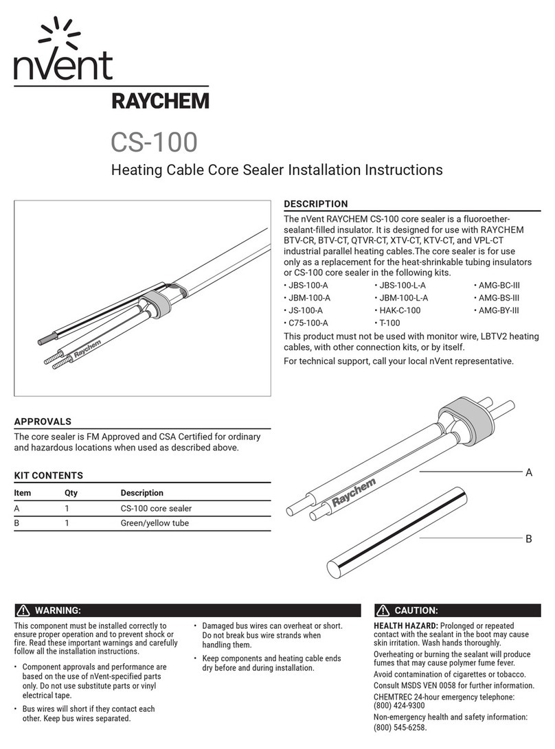 nVent RAYCHEM CS-100 installation instructions nVent RAYCHEM CS-100 installation instructions