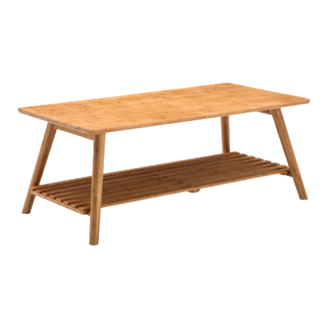 Barton 38” BAMBOO COFFEE TABLE 90073 Owner's manual and safety instructions Barton 38” BAMBOO COFFEE TABLE 90073 Owner's manual and safety instructions
