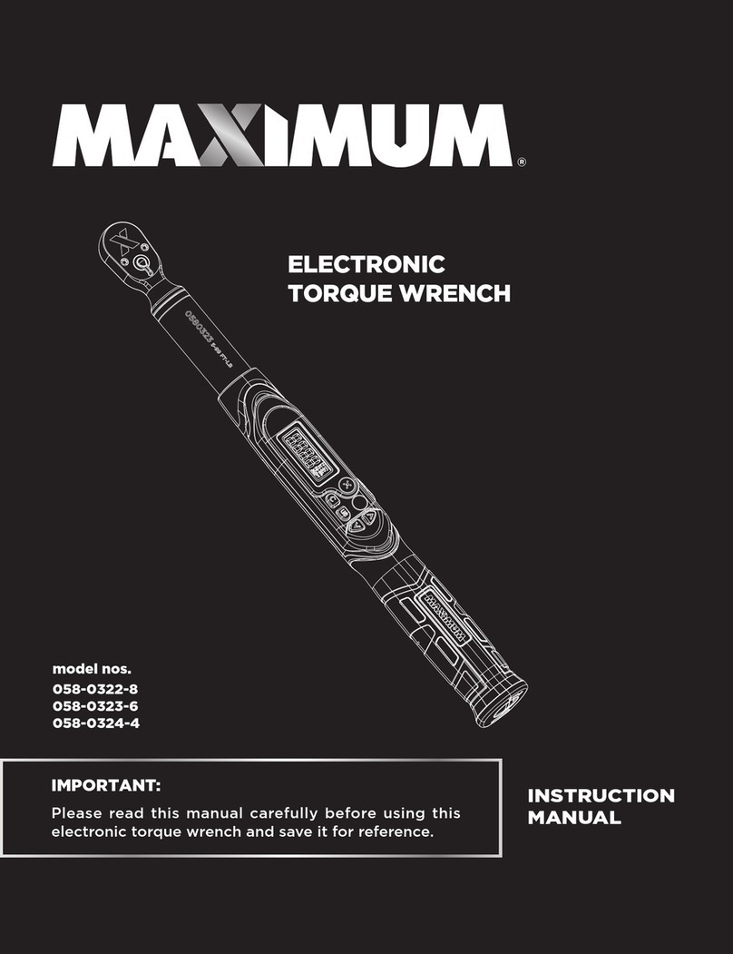 Maximum 058-0322-8 User manual