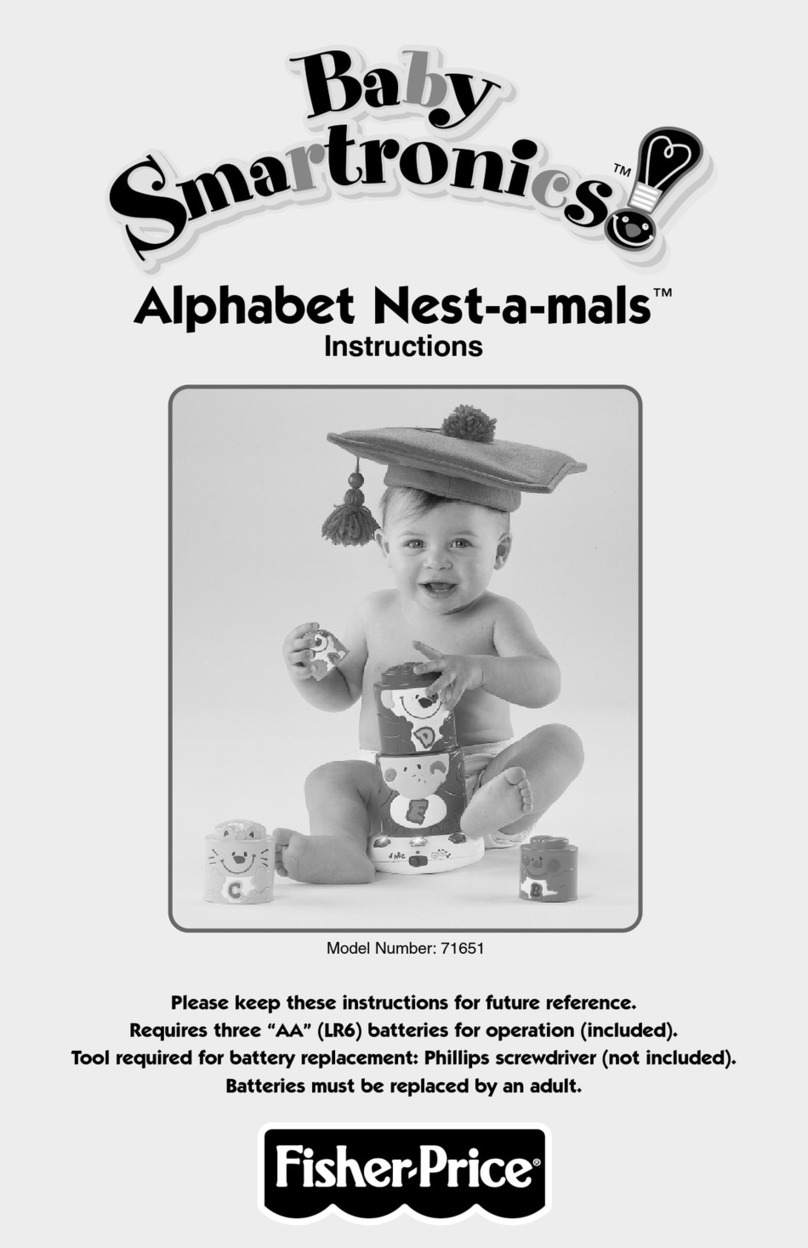 Fisher-Price Baby Smartronics Alphabet Nest-a-mals instructions