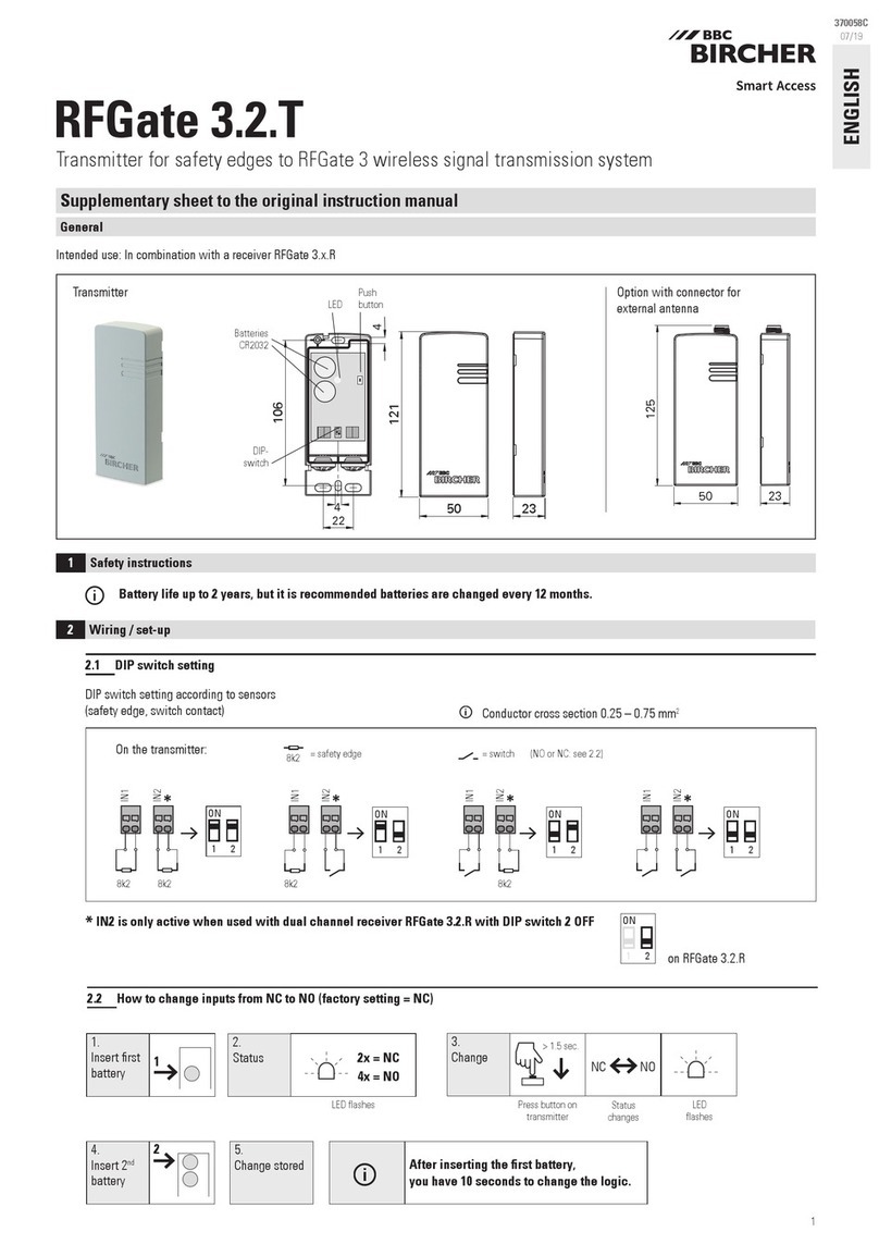 Bircher RFGate 3.2.T User manual