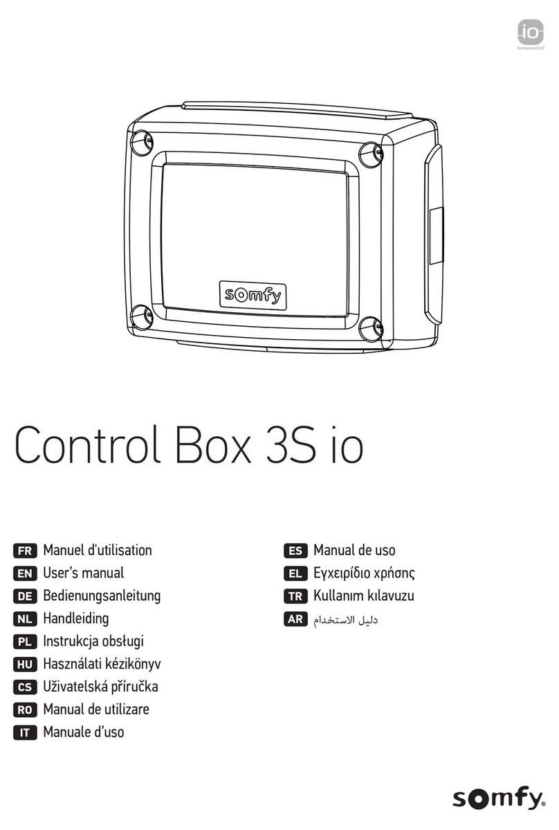 SOMFY 3S io user manual