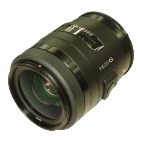 Sony SAL-35F14G - 35mm f/1.4 Aspherical G Series Standard Zoom... User manual