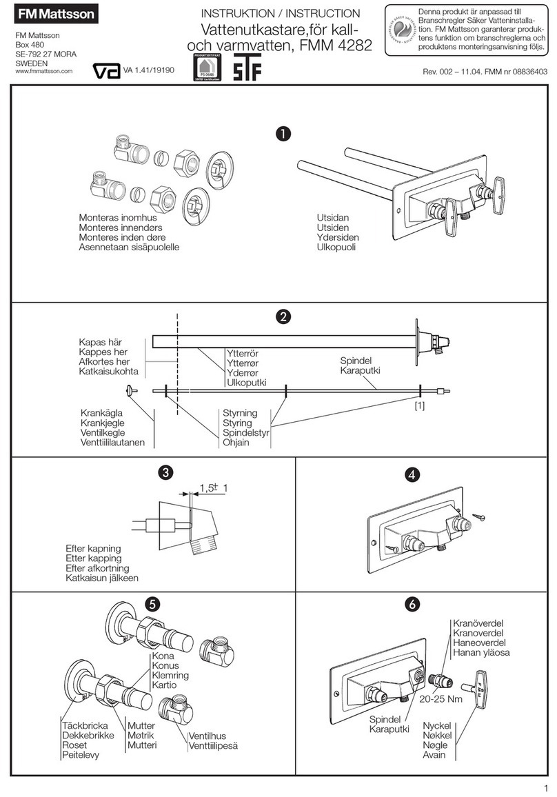 FM Mattsson FMM 4282 Instruction