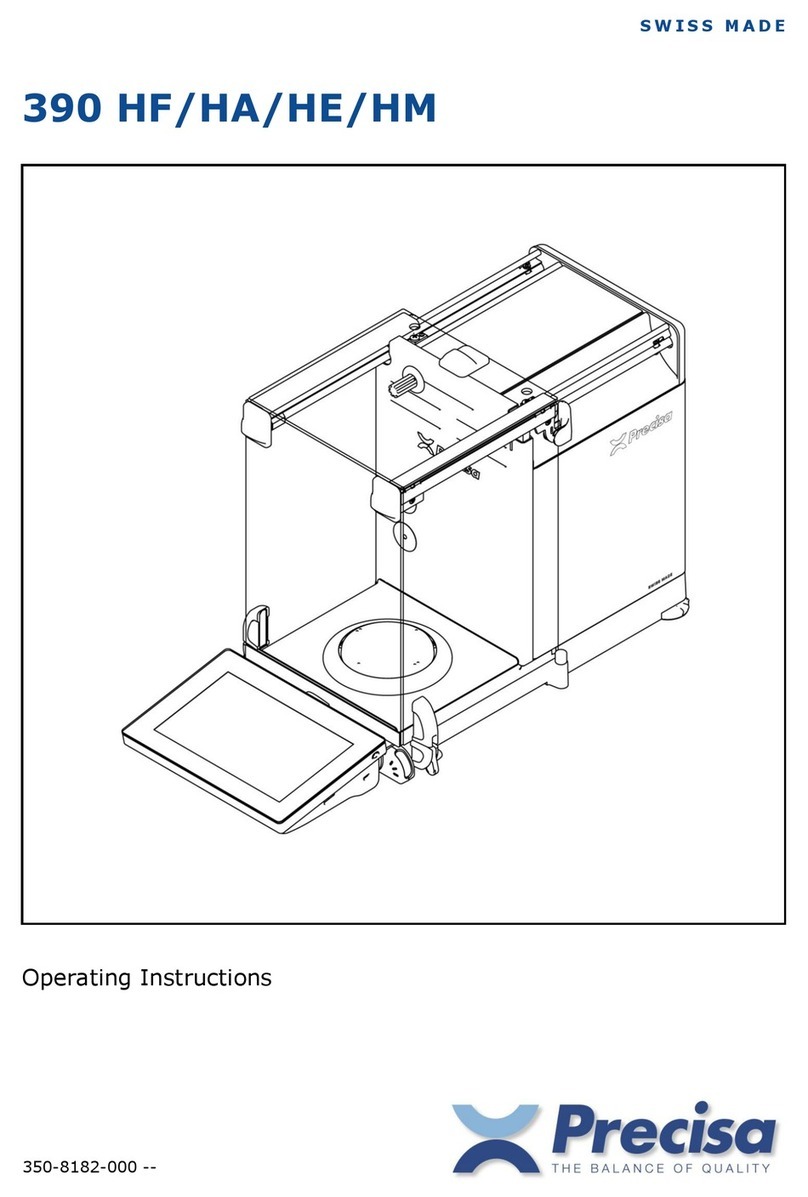 Precisa 390 HF User manual