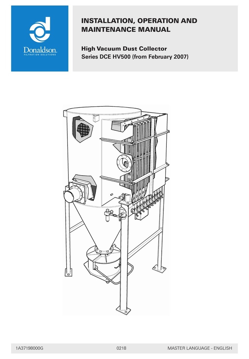 Donaldson DCE HV500 Series Installation, operation and maintenance manual Donaldson DCE HV500 Series Installation, operation and maintenance manual