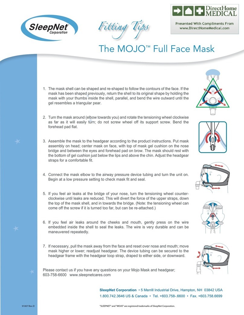 Sleepnet MOJO 55045 Fitting Tips
