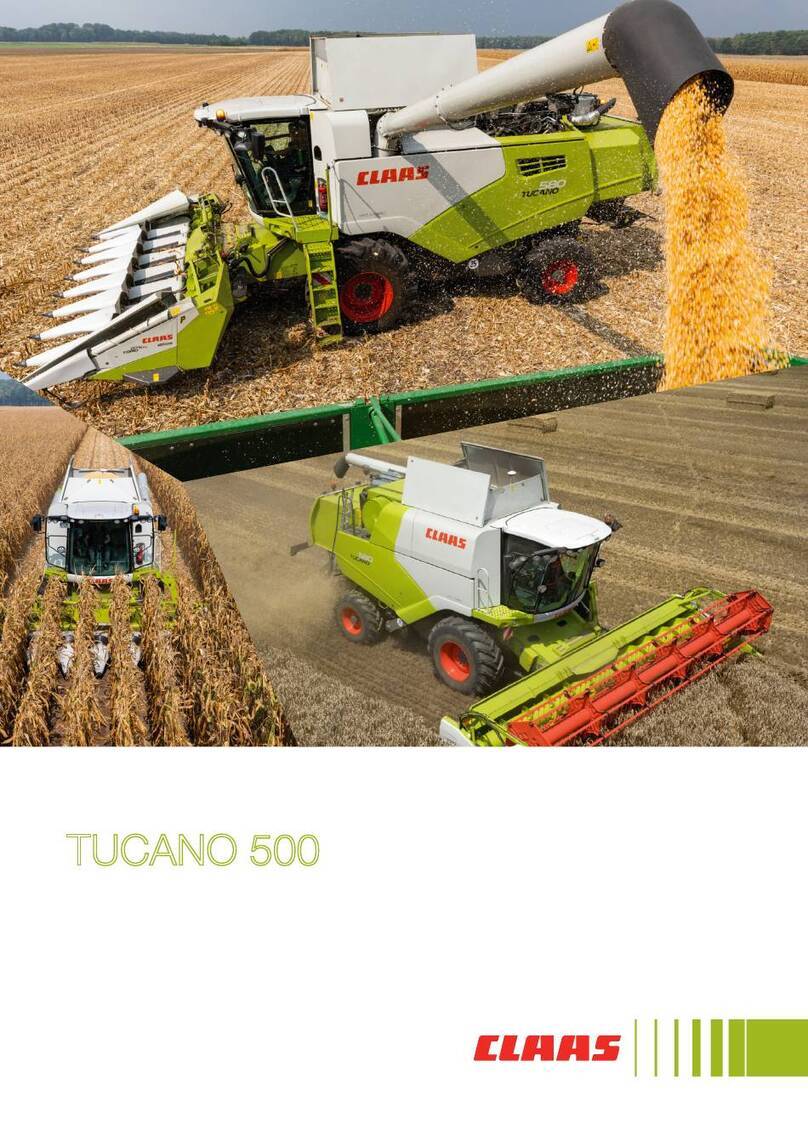 Claas TUCANO 500 Information and Basic Field Settings