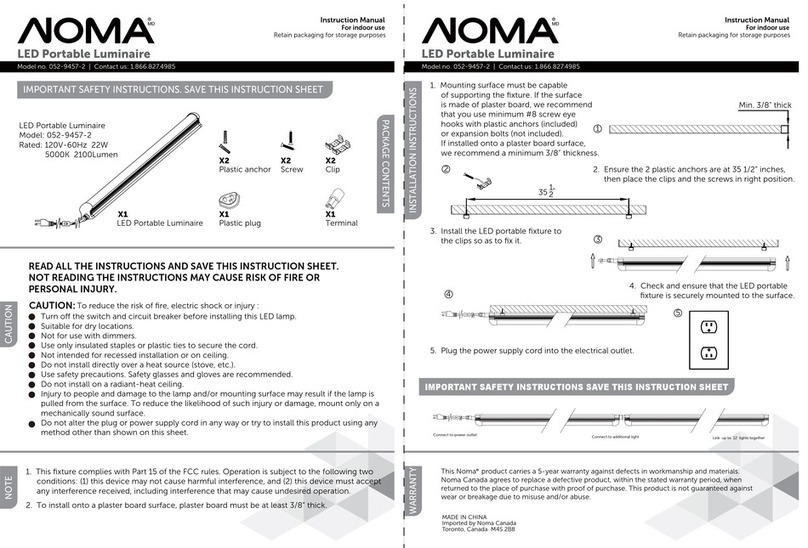 Nova 052-9457-2 instruction manual