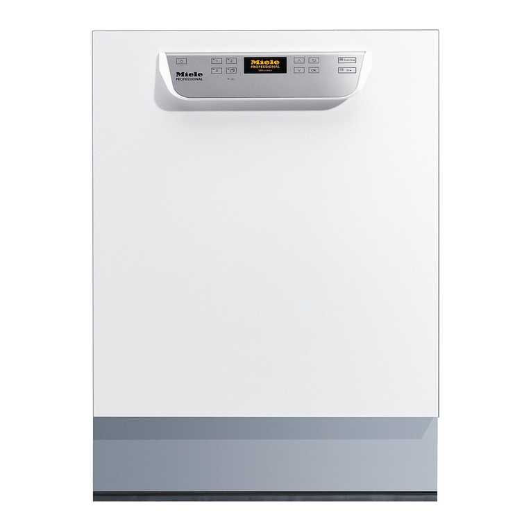 Miele professional PG 8057 TD quick start guide