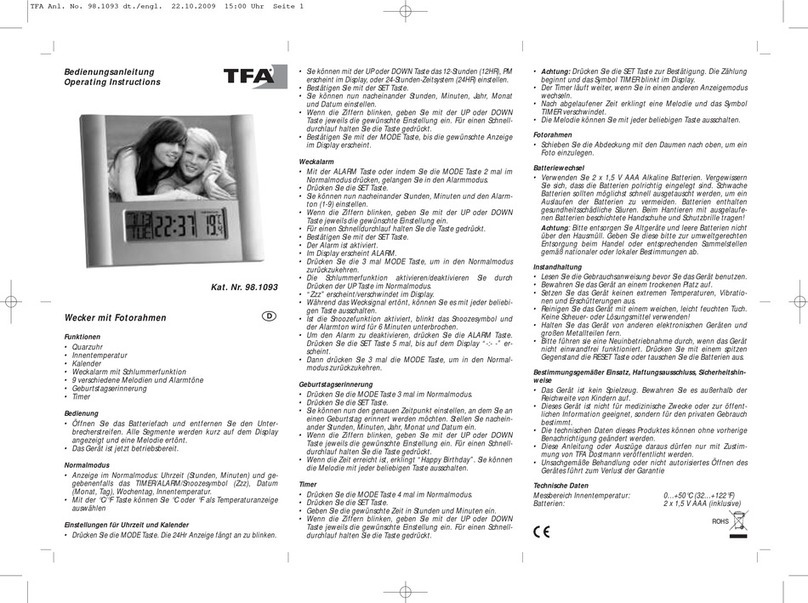 TFA 98.1093 operating instructions