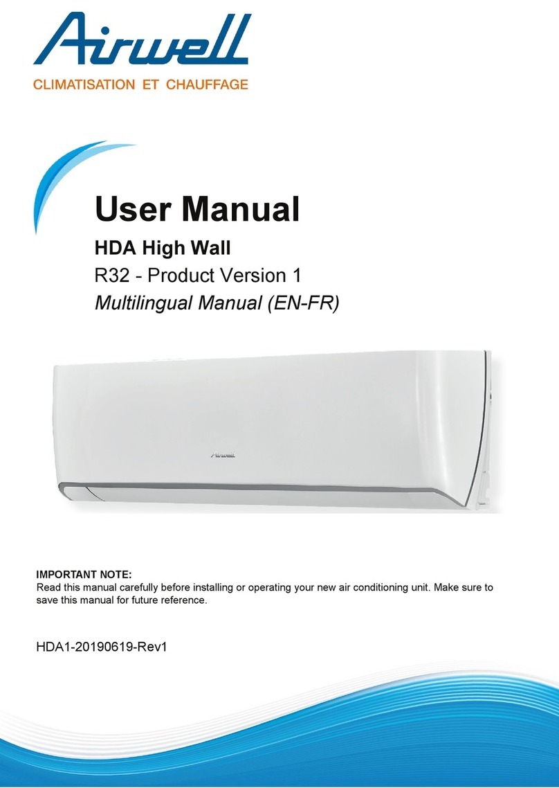 Airwell RC15-7ACEL1801 User manual