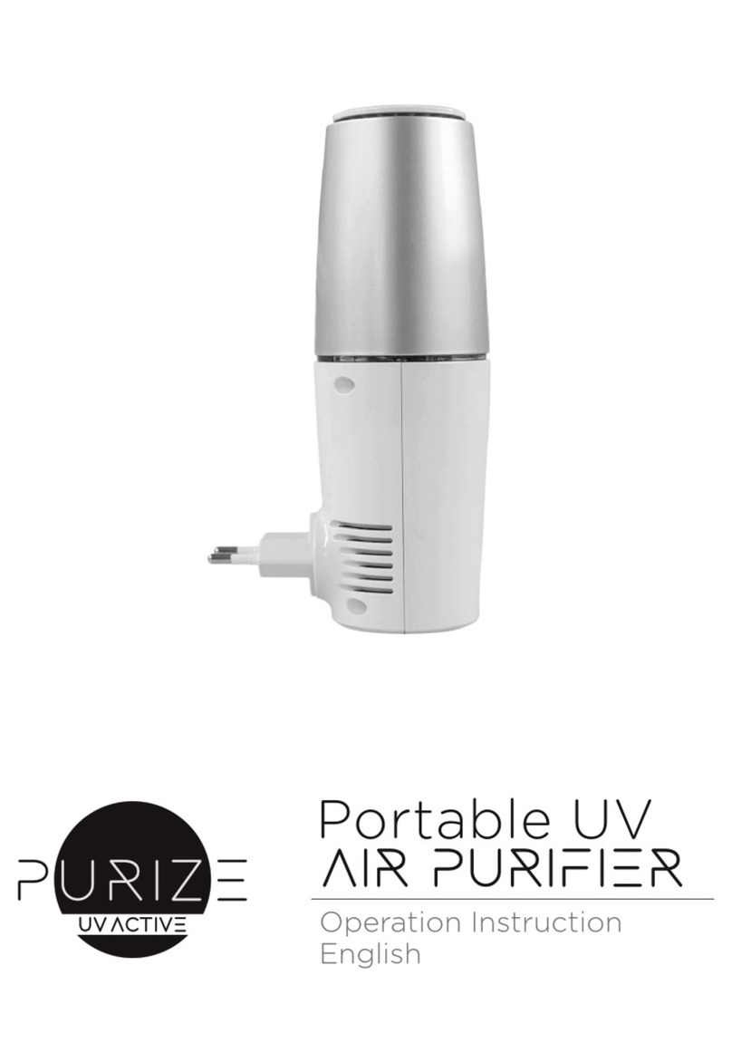 Purize UV Active operation instruction