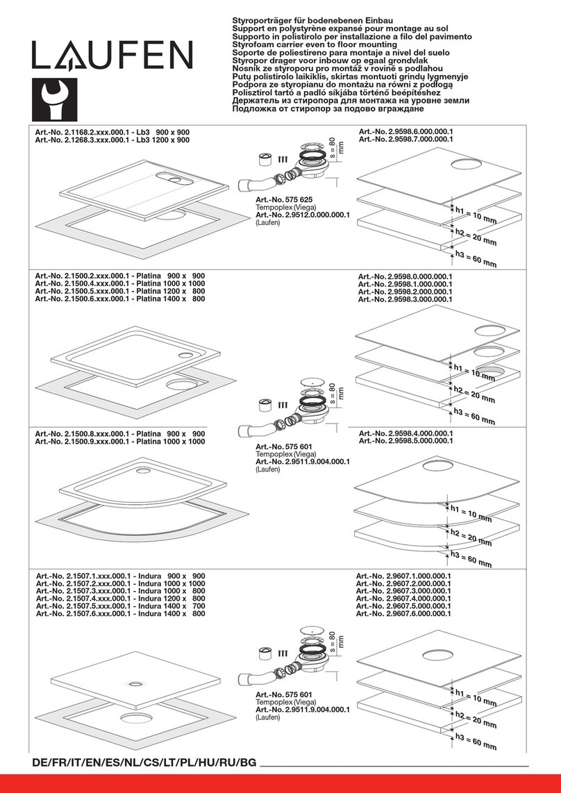 Laufen Lb3 2.1168.2 000.1 Series User manual