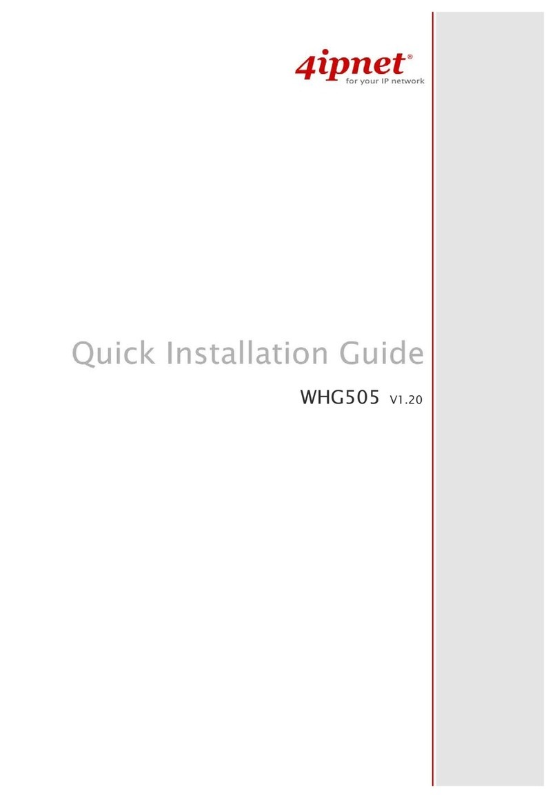 4IPNET WHG505 Quick installation guide